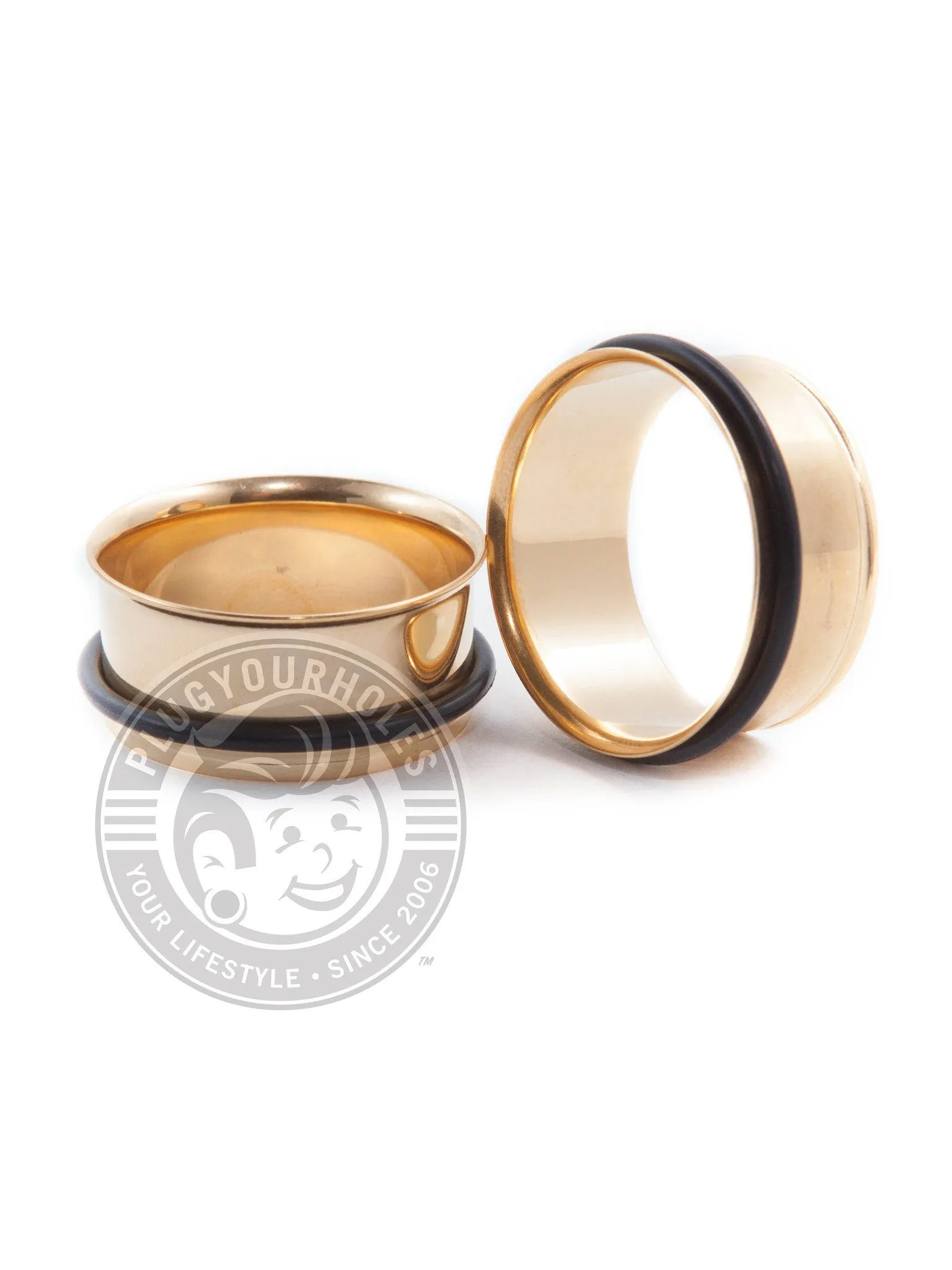 Gold Single Flared Steel Tunnels