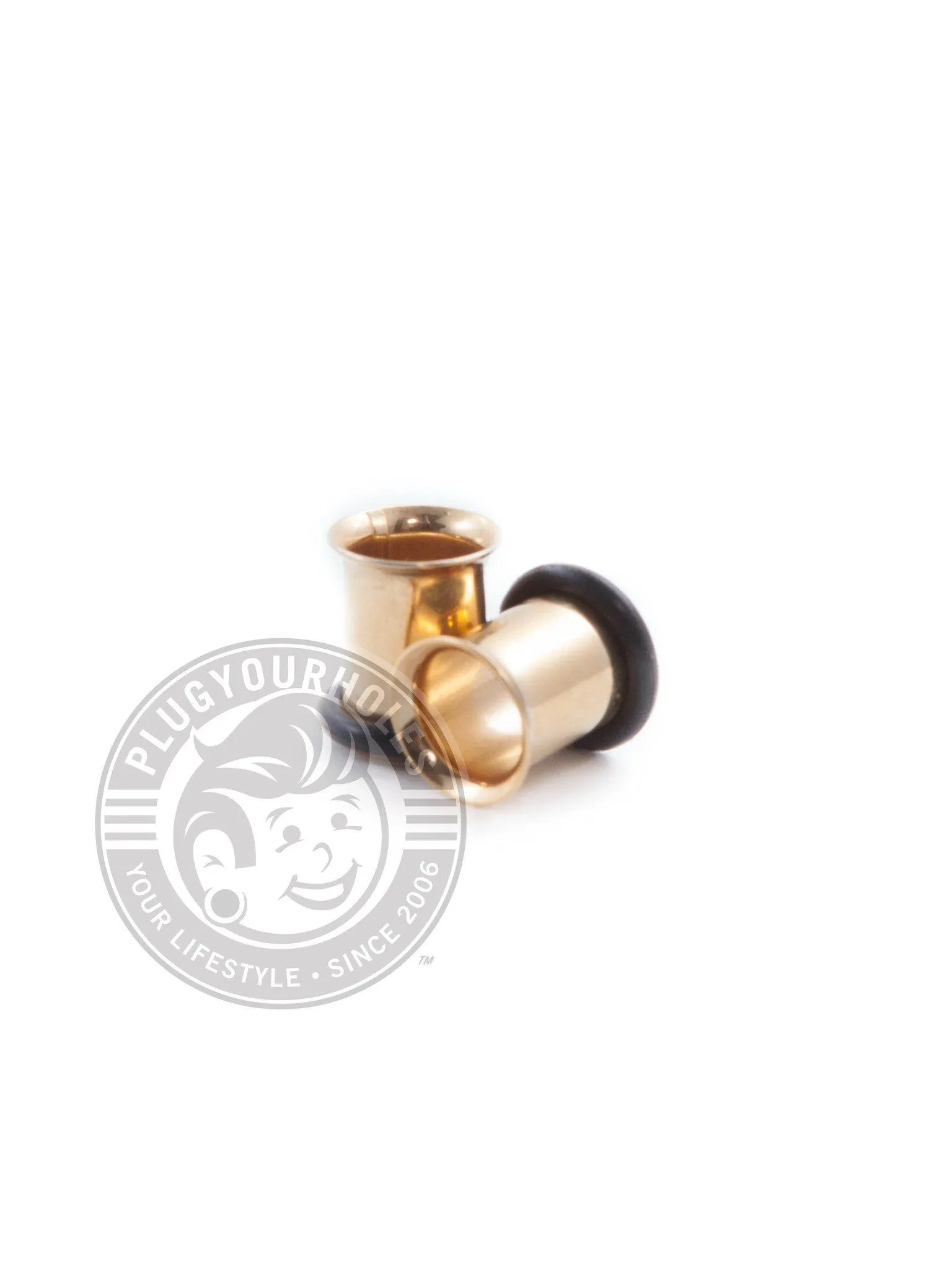 Gold Single Flared Steel Tunnels