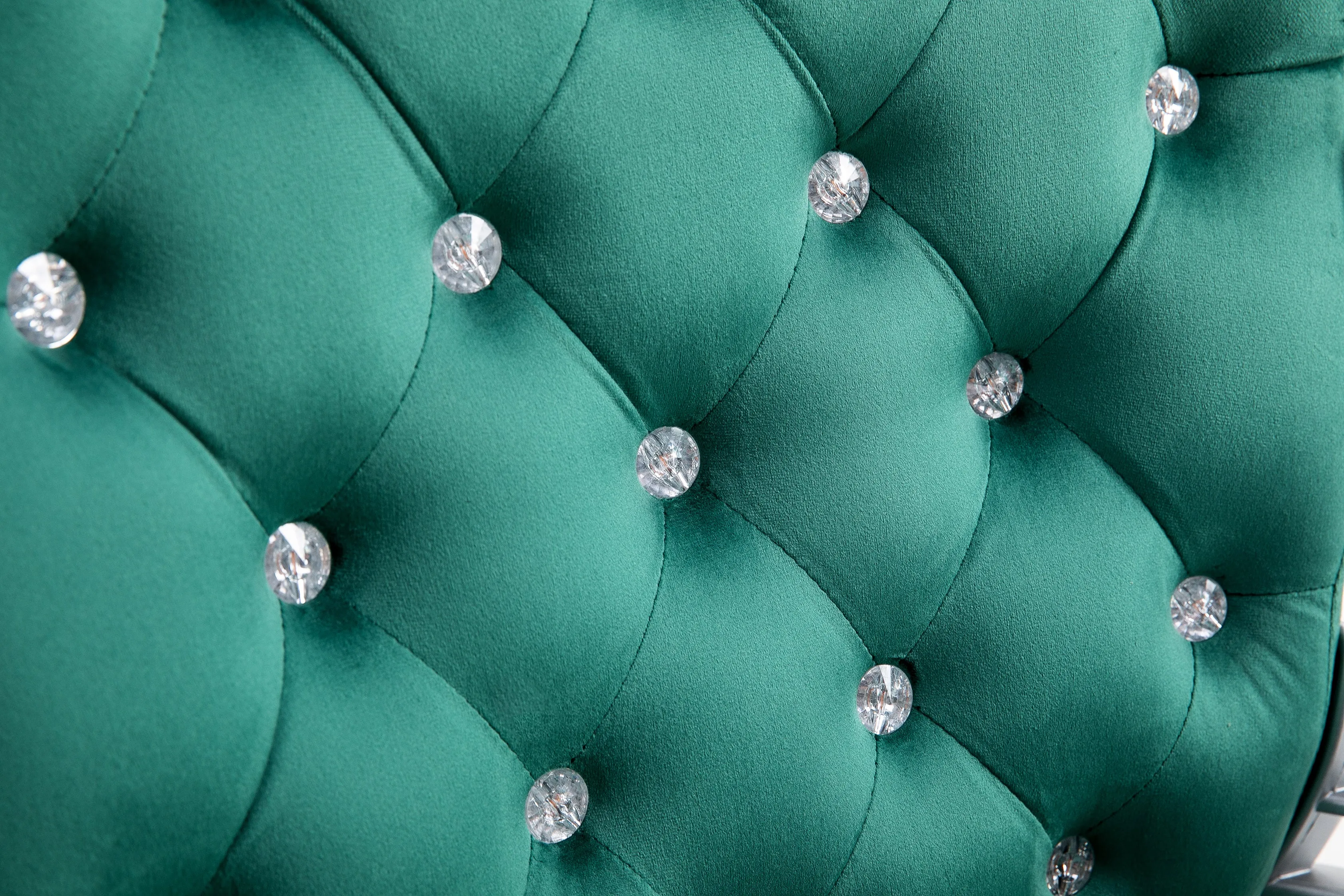 Green Velvet Chesterfield Swivel Chair