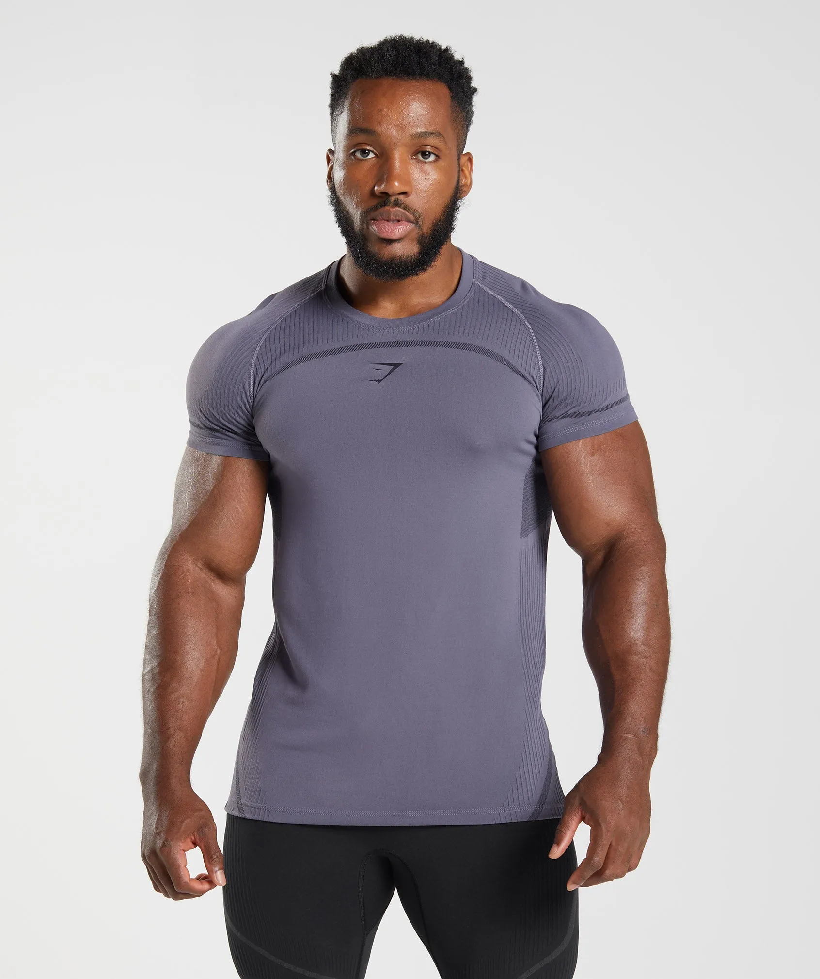 Gymshark 315 Seamless T-Shirt - Mercury Purple/Black