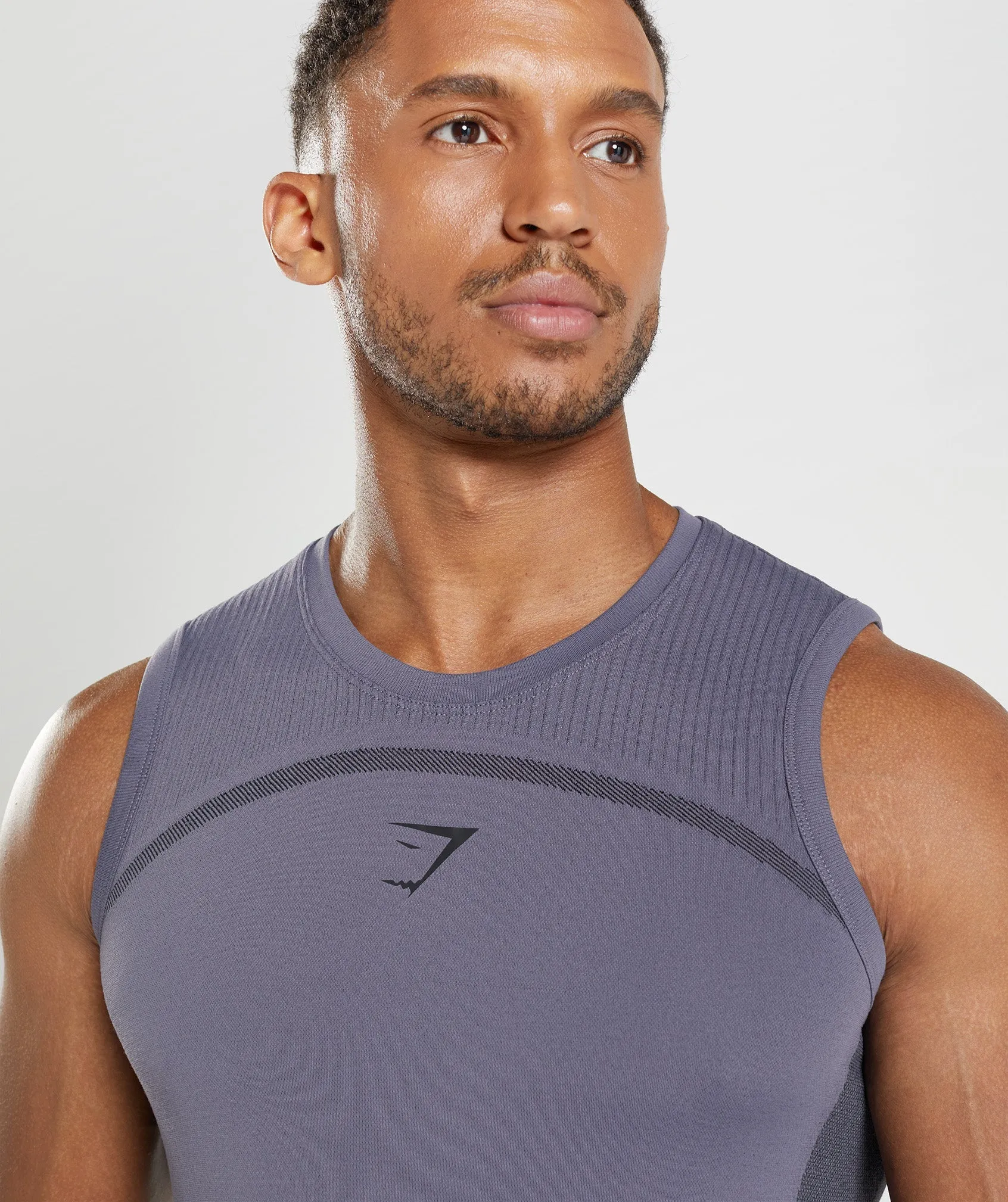 Gymshark 315 Seamless Tank - Mercury Purple/Black