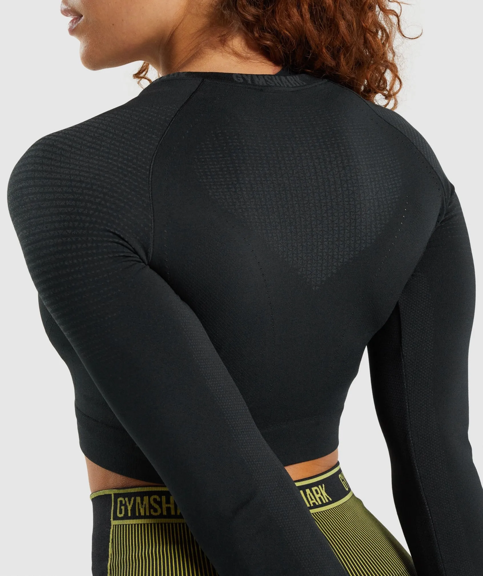 Gymshark Apex Seamless Crop Top - Black