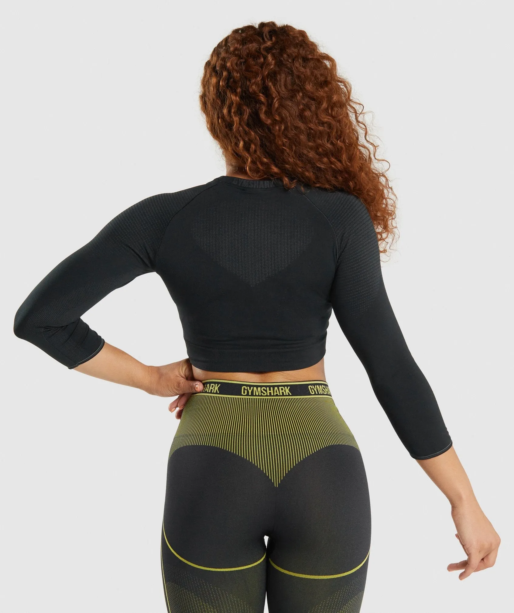Gymshark Apex Seamless Crop Top - Black