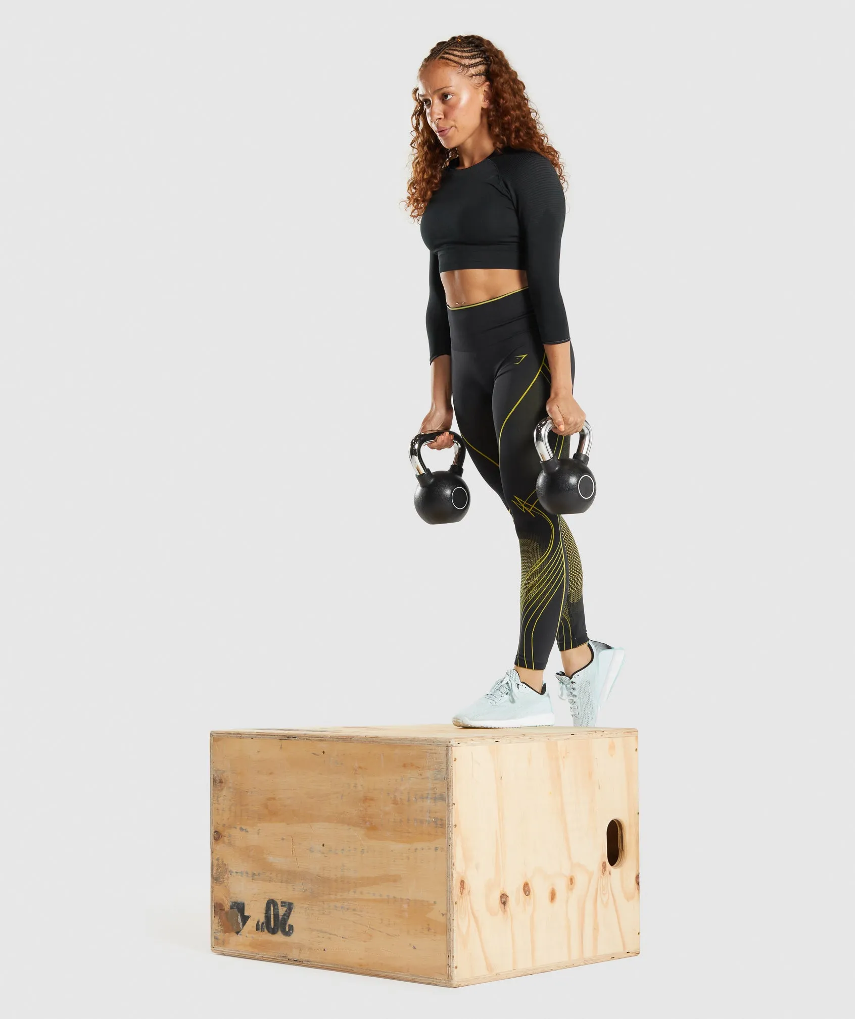 Gymshark Apex Seamless Crop Top - Black