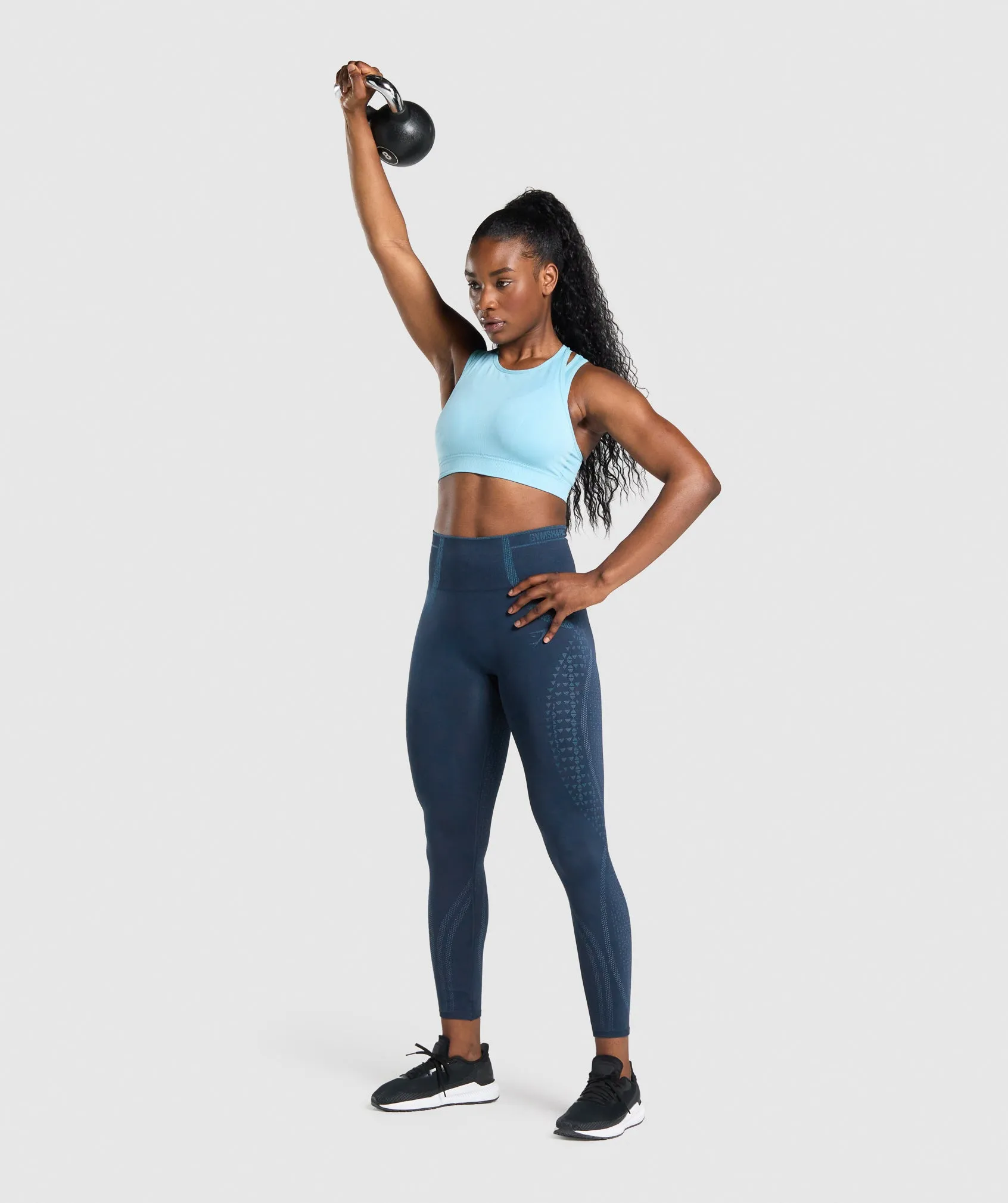 Gymshark Apex Seamless Sports Bra - Light Blue