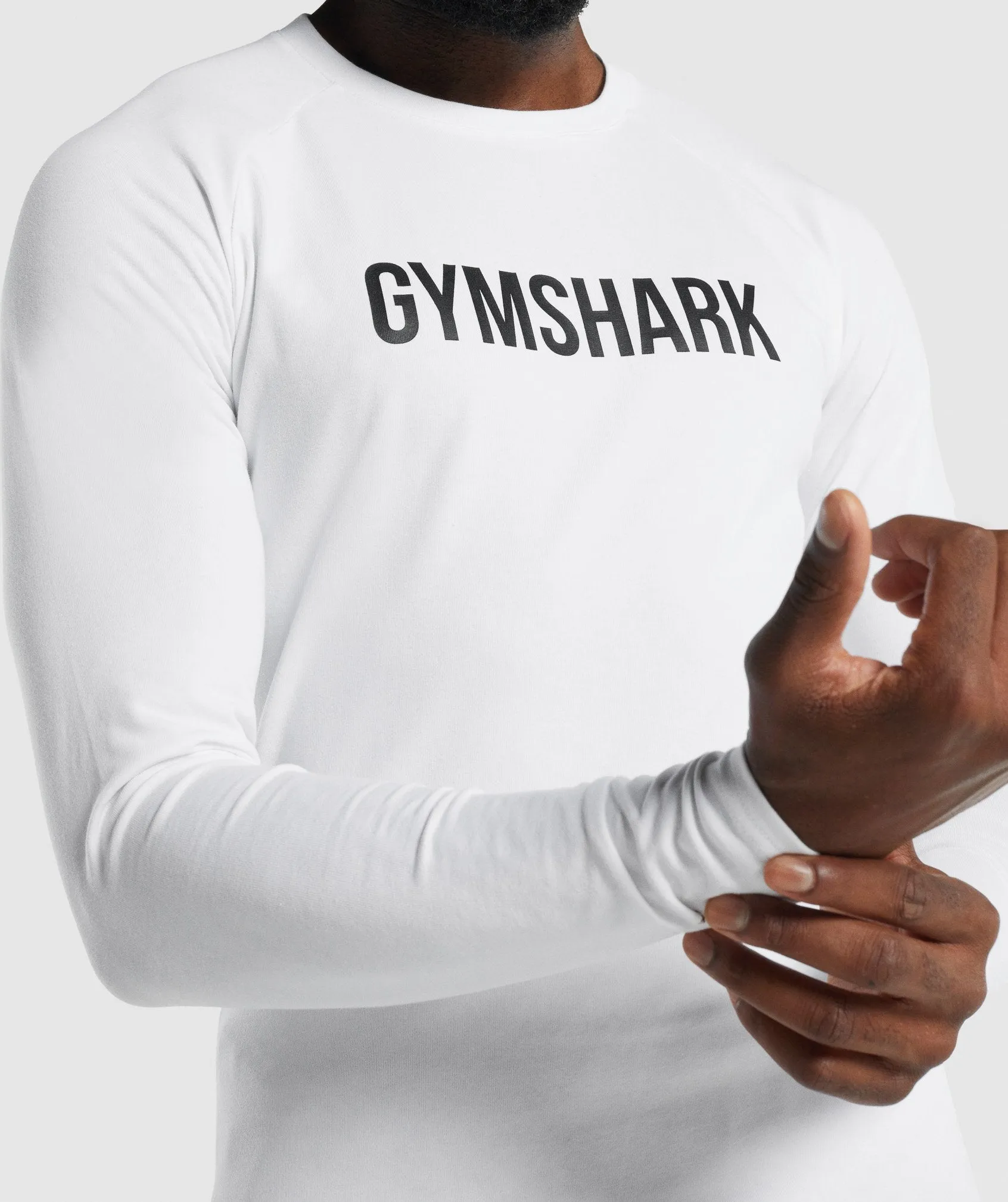 Gymshark Apollo Long Sleeve T-Shirt - White