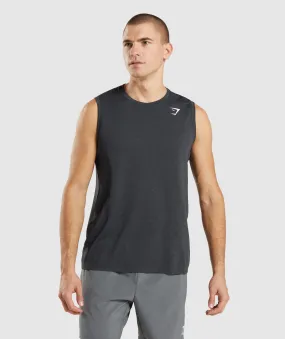 Gymshark Arrival Seamless Tank - Black Marl