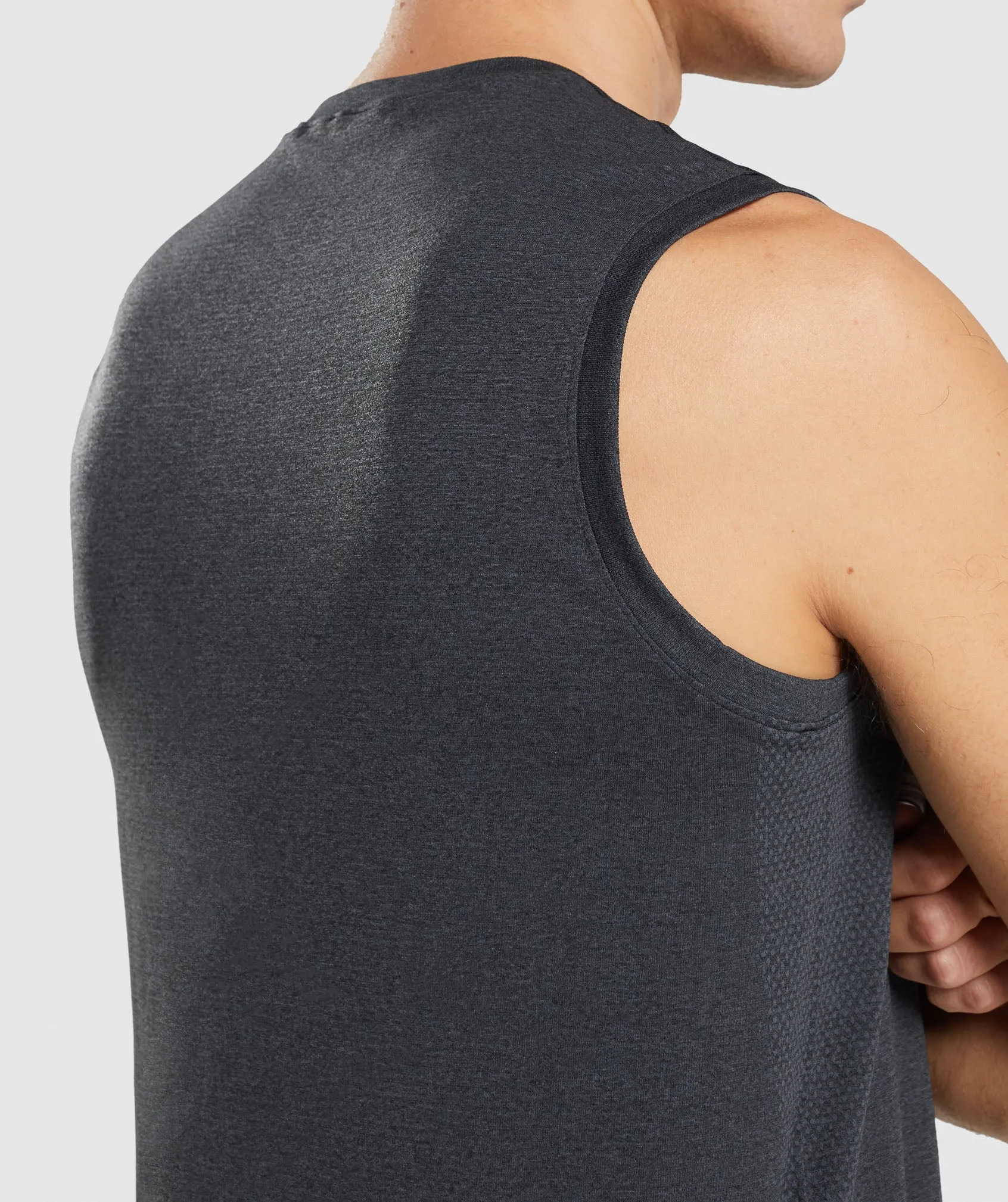 Gymshark Arrival Seamless Tank - Black Marl