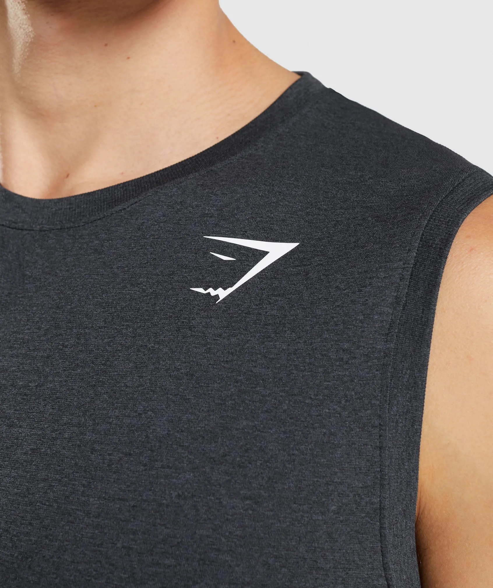 Gymshark Arrival Seamless Tank - Black Marl