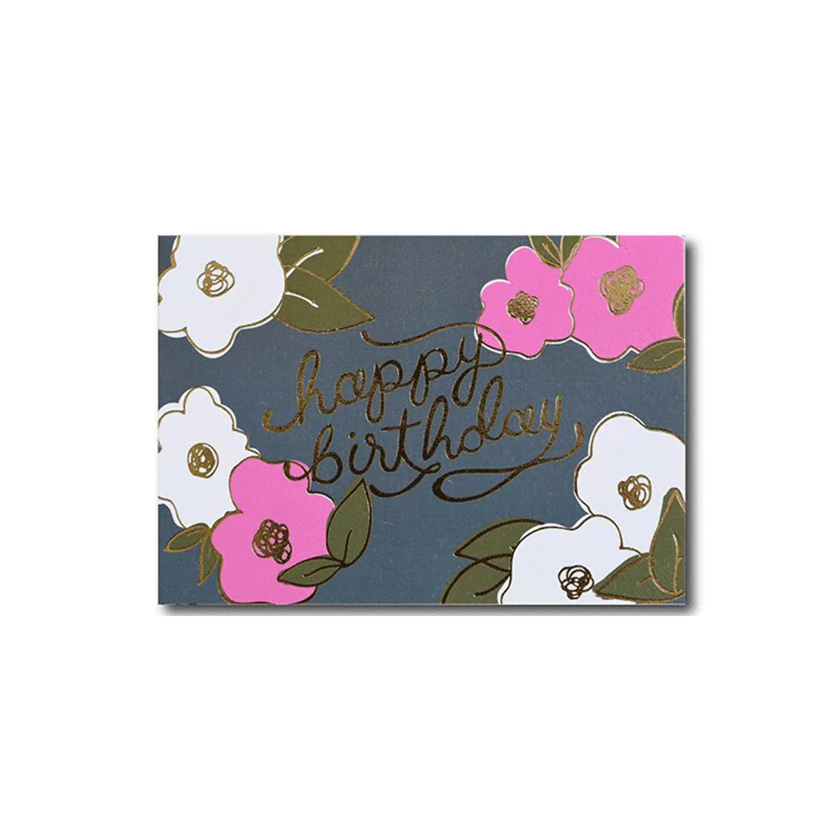 Happy Birthday Greeting Card with Gold Foiling