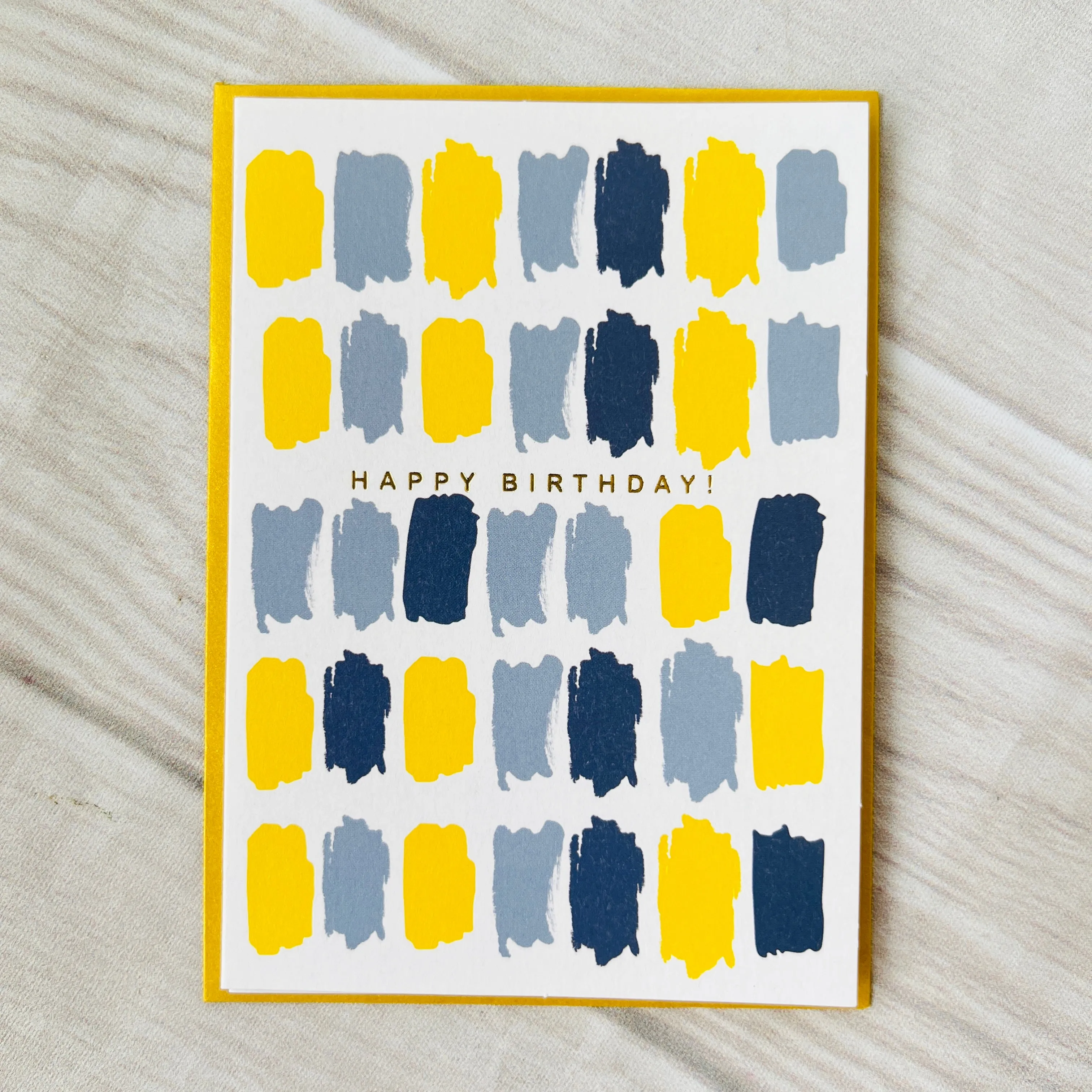 Happy Birthday Greeting Card with Gold Foiling