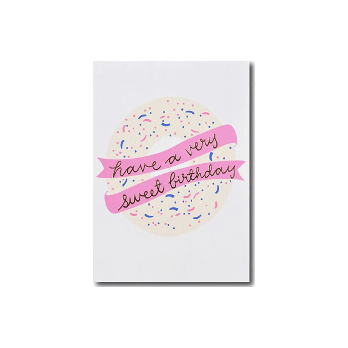 Happy Birthday Greeting Card with Gold Foiling