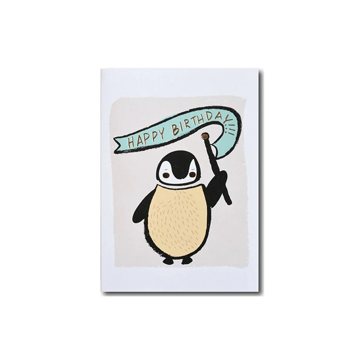 Happy Birthday Greeting Card with Gold Foiling