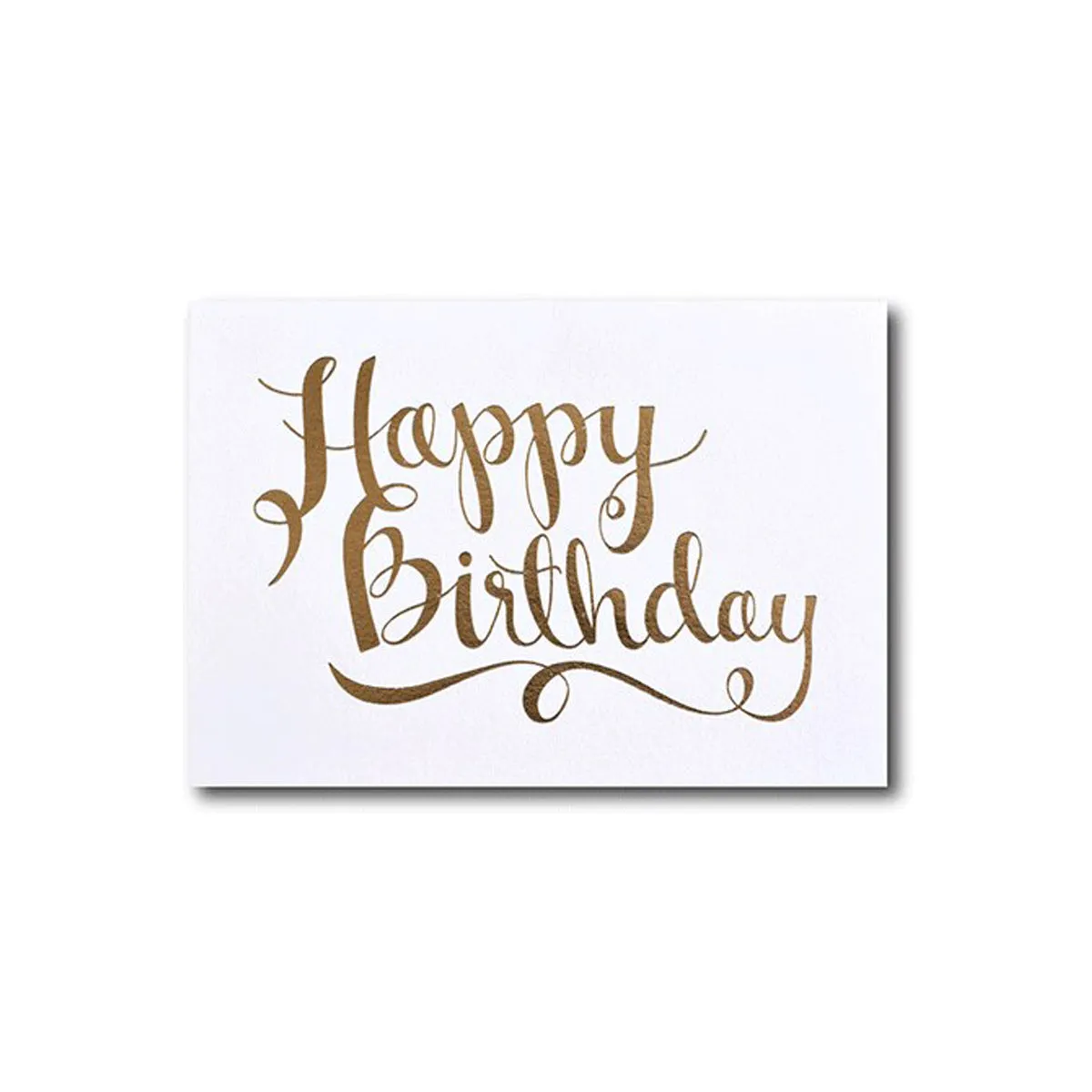 Happy Birthday Greeting Card with Gold Foiling