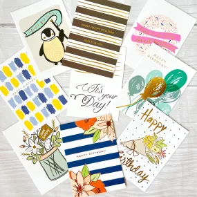 Happy Birthday Greeting Card with Gold Foiling