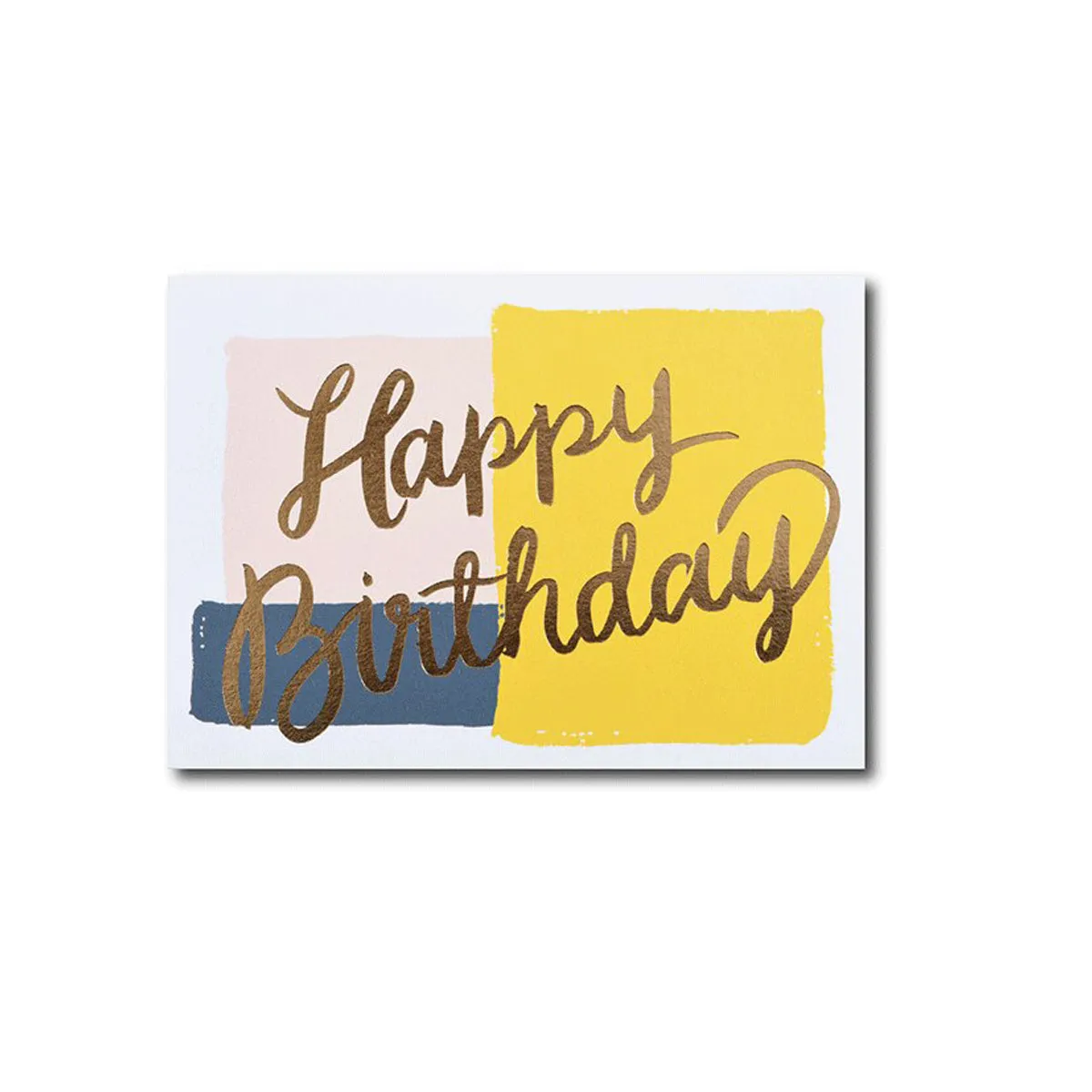 Happy Birthday Greeting Card with Gold Foiling