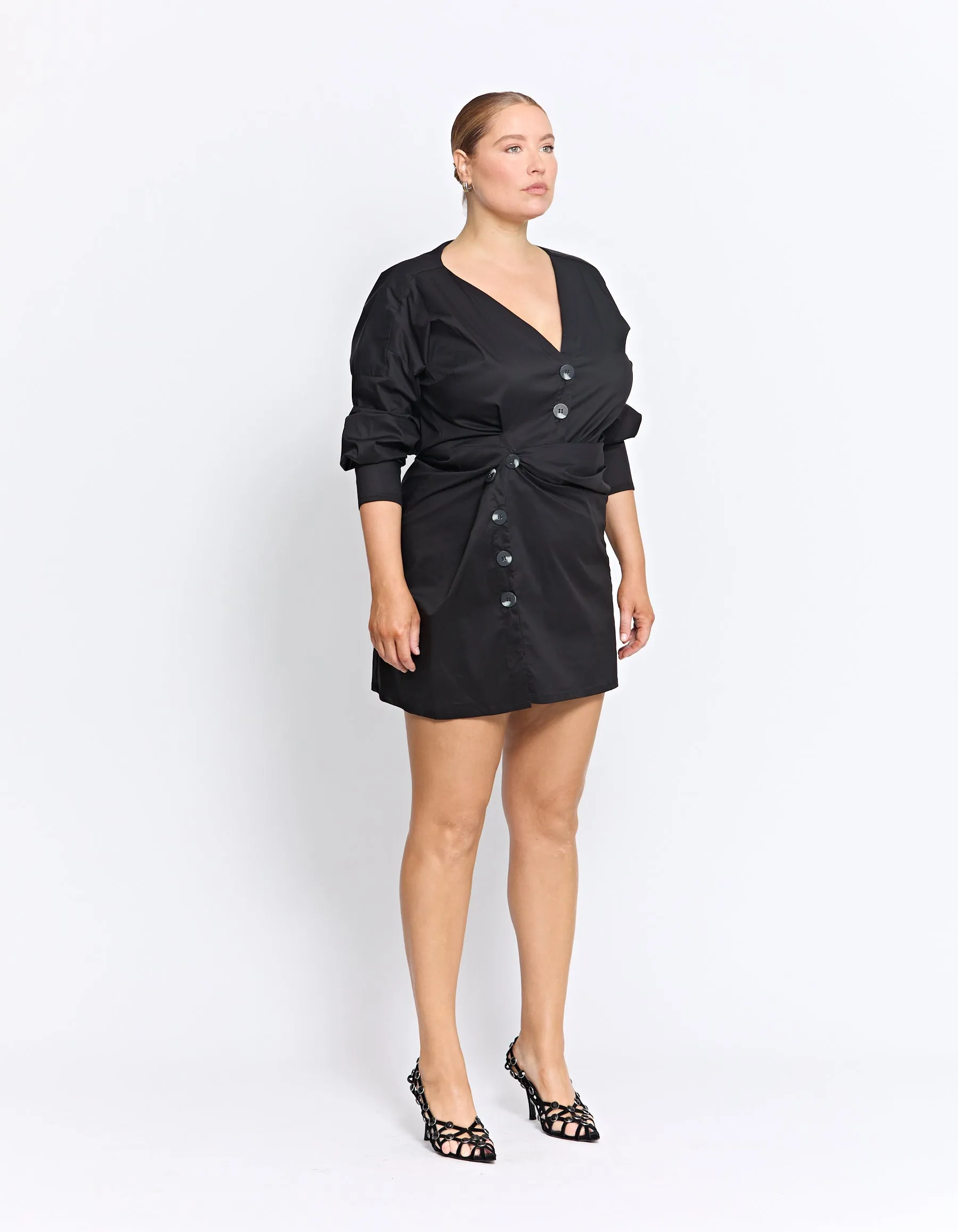 LAUTREC TWIST DRESS| BLACK