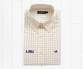 Lindley Tattersall Dress Shirt - LSU