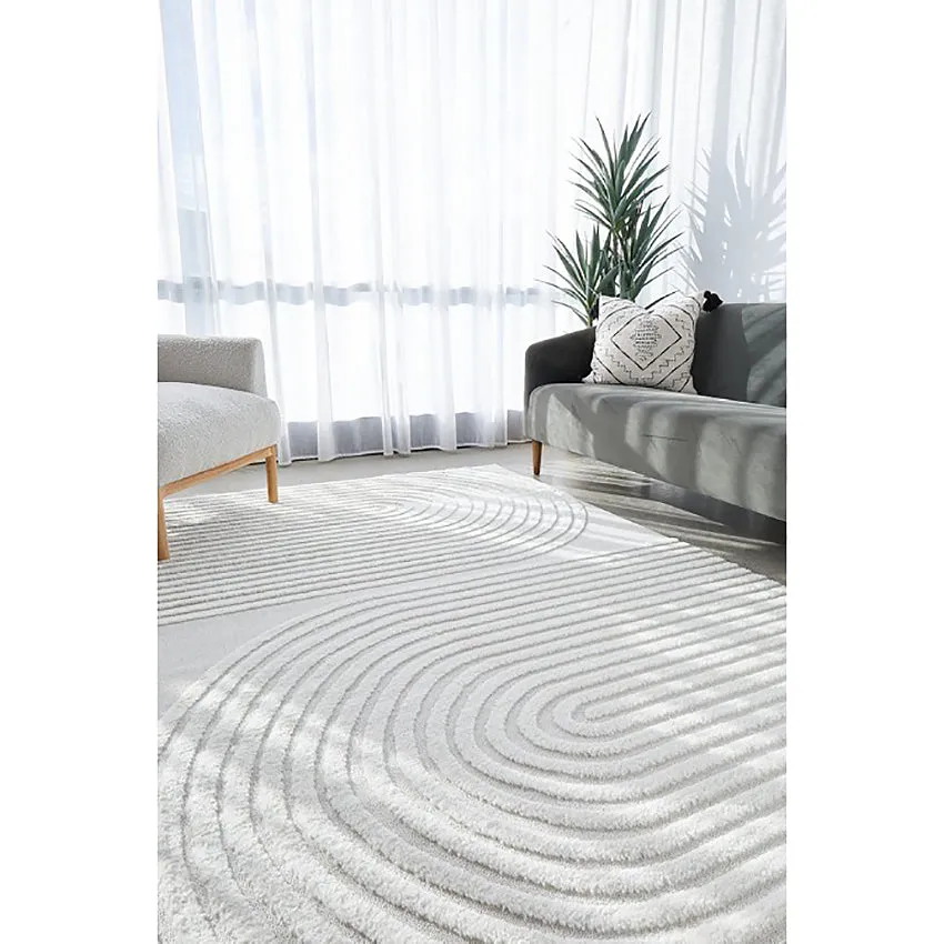 Lola Abbey White Rug