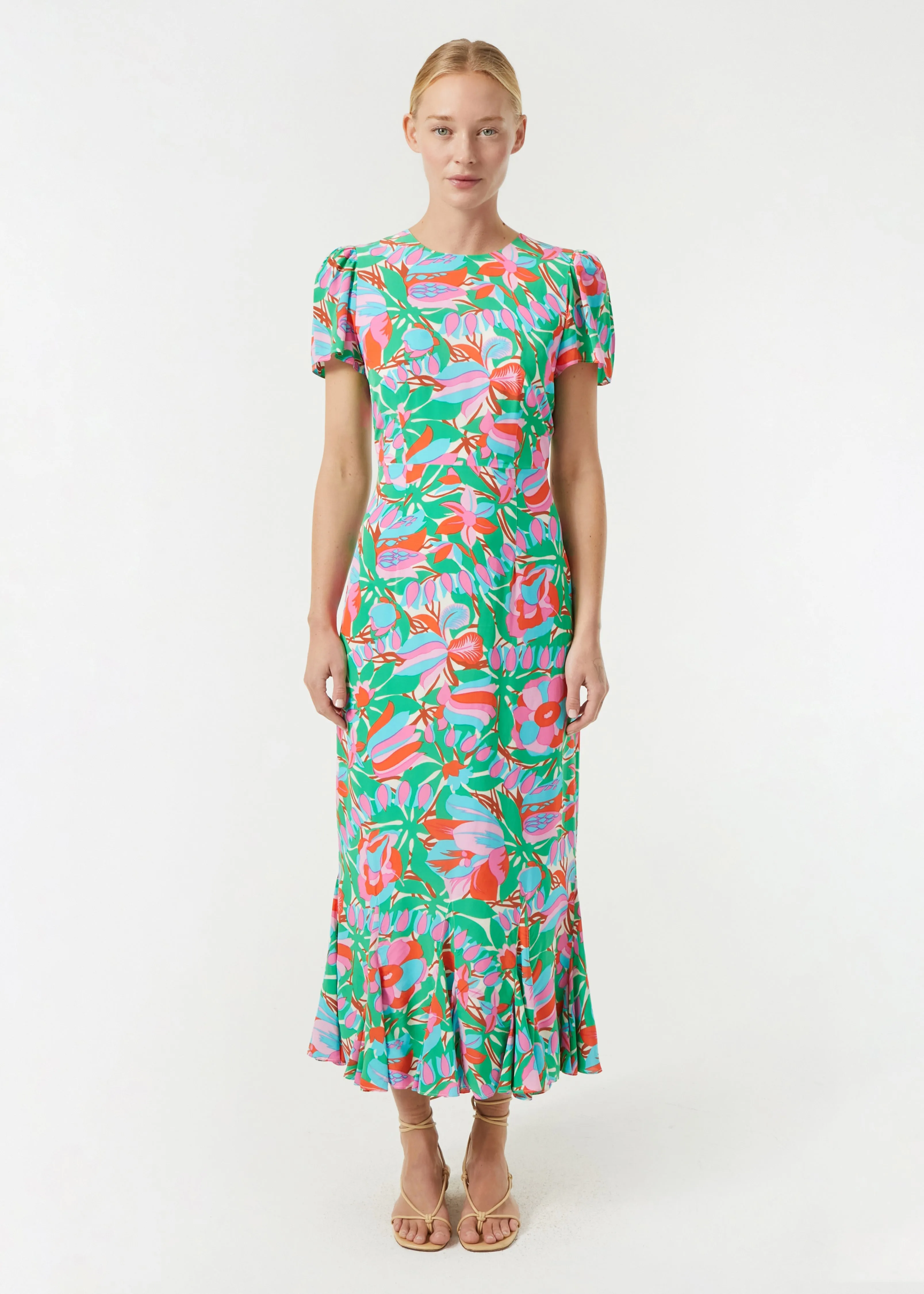 Lulani Dress | White Fleur Tropicale
