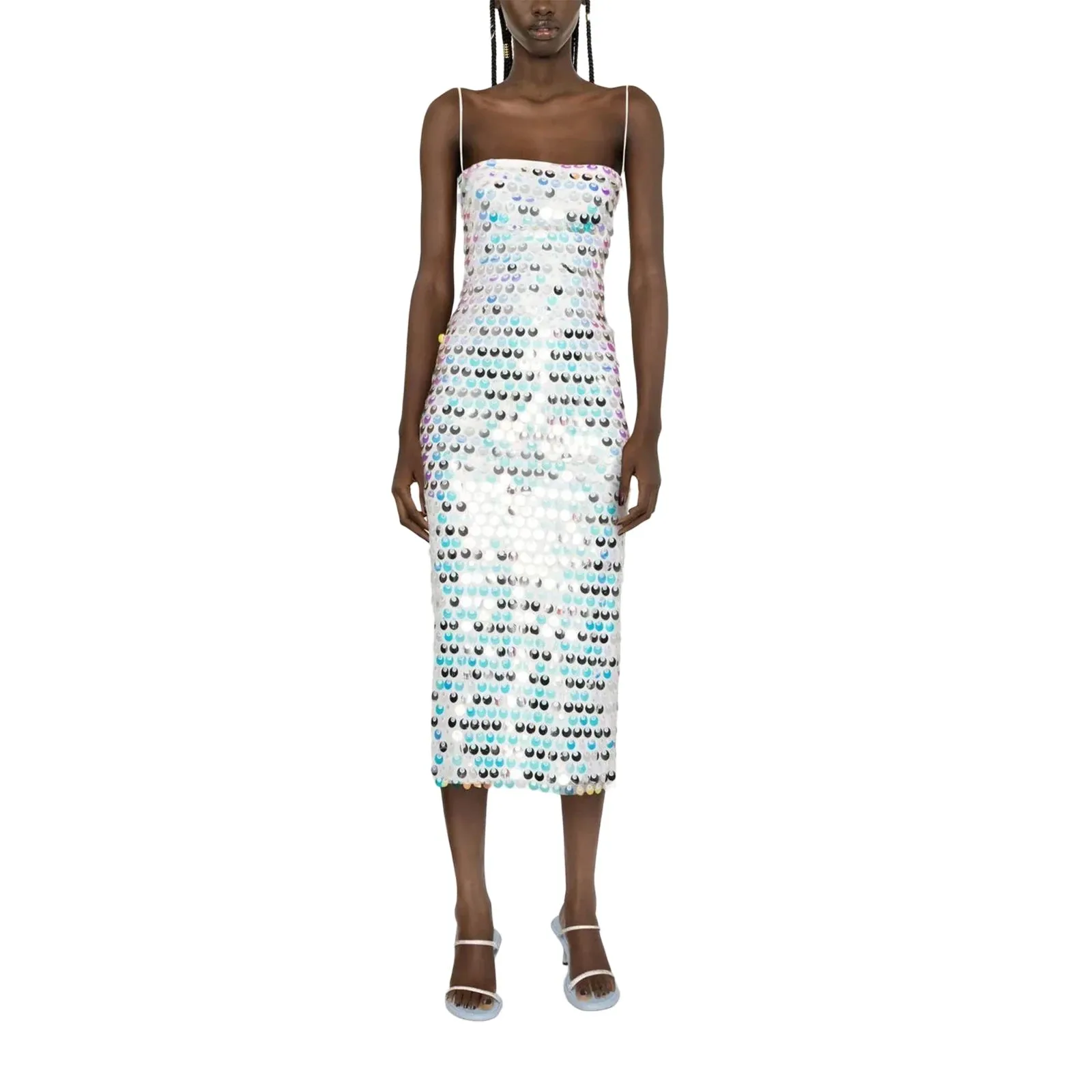 Luxury Spaghetti Strap Sleeveless Sling Cocktail Dress