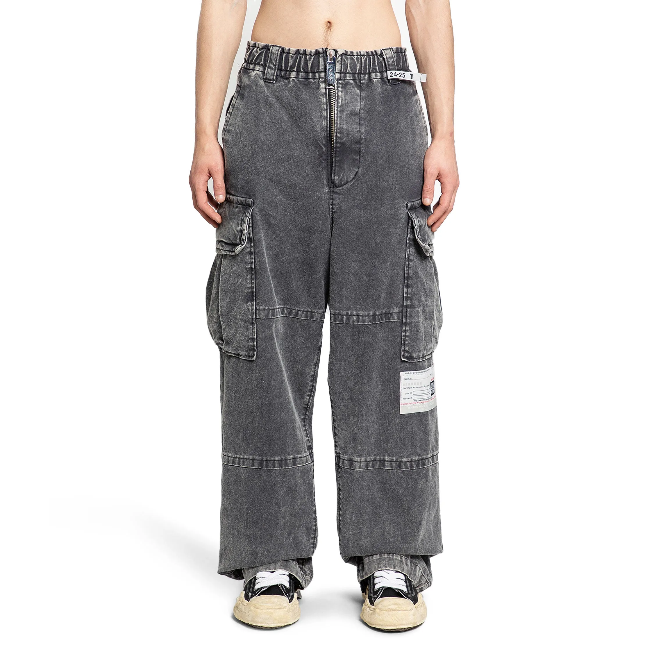 MAISON MIHARA YASUHIRO MAN BLACK TROUSERS