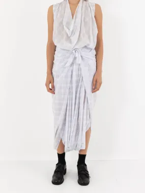 Marc LeBihan Sarouel Pant, White/Plaid