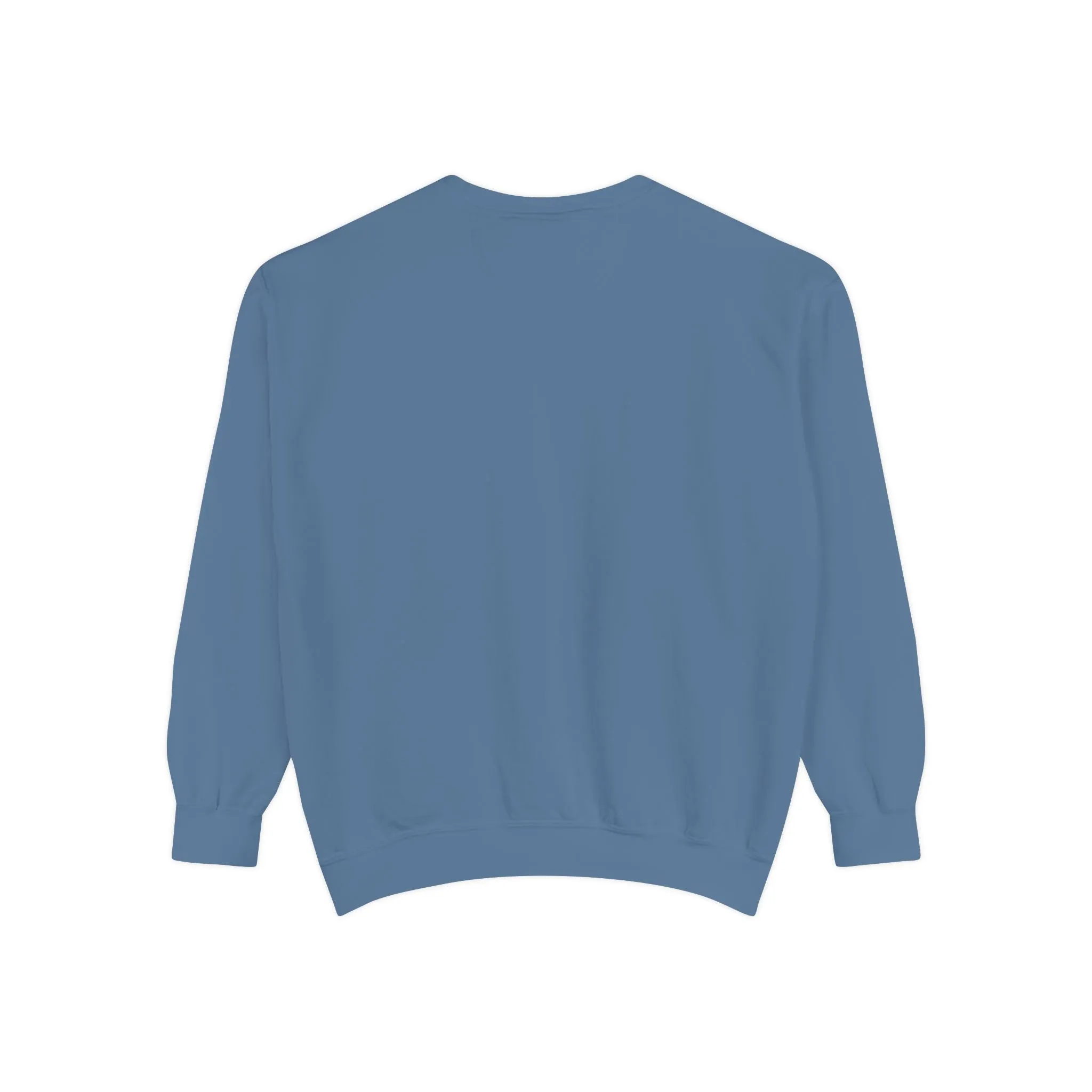 mens and women Garment-Dyed Sweatshirt - Fun Tropical Vibes with Peace Sign Design