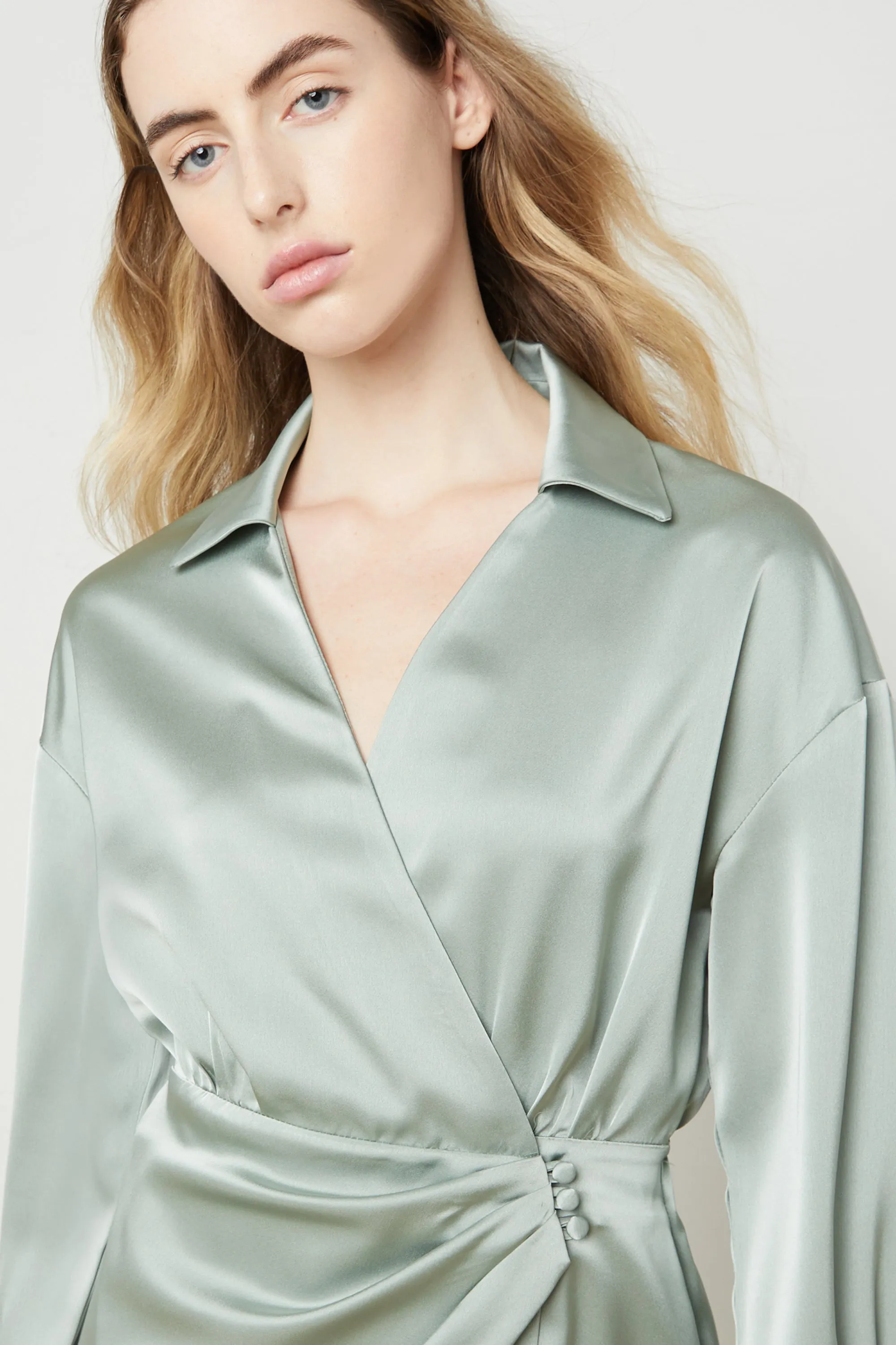 MIDI WRAP DRESS