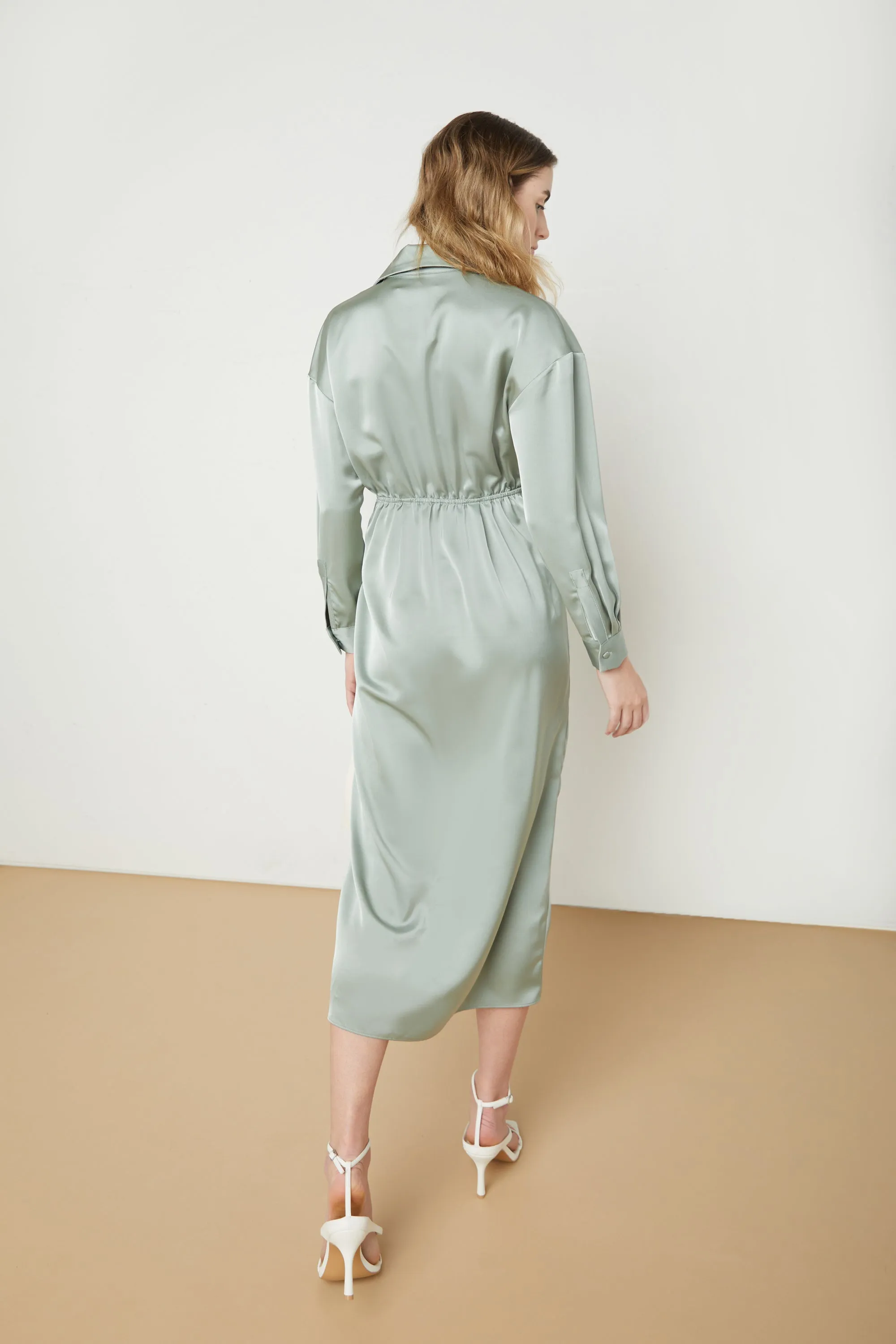 MIDI WRAP DRESS