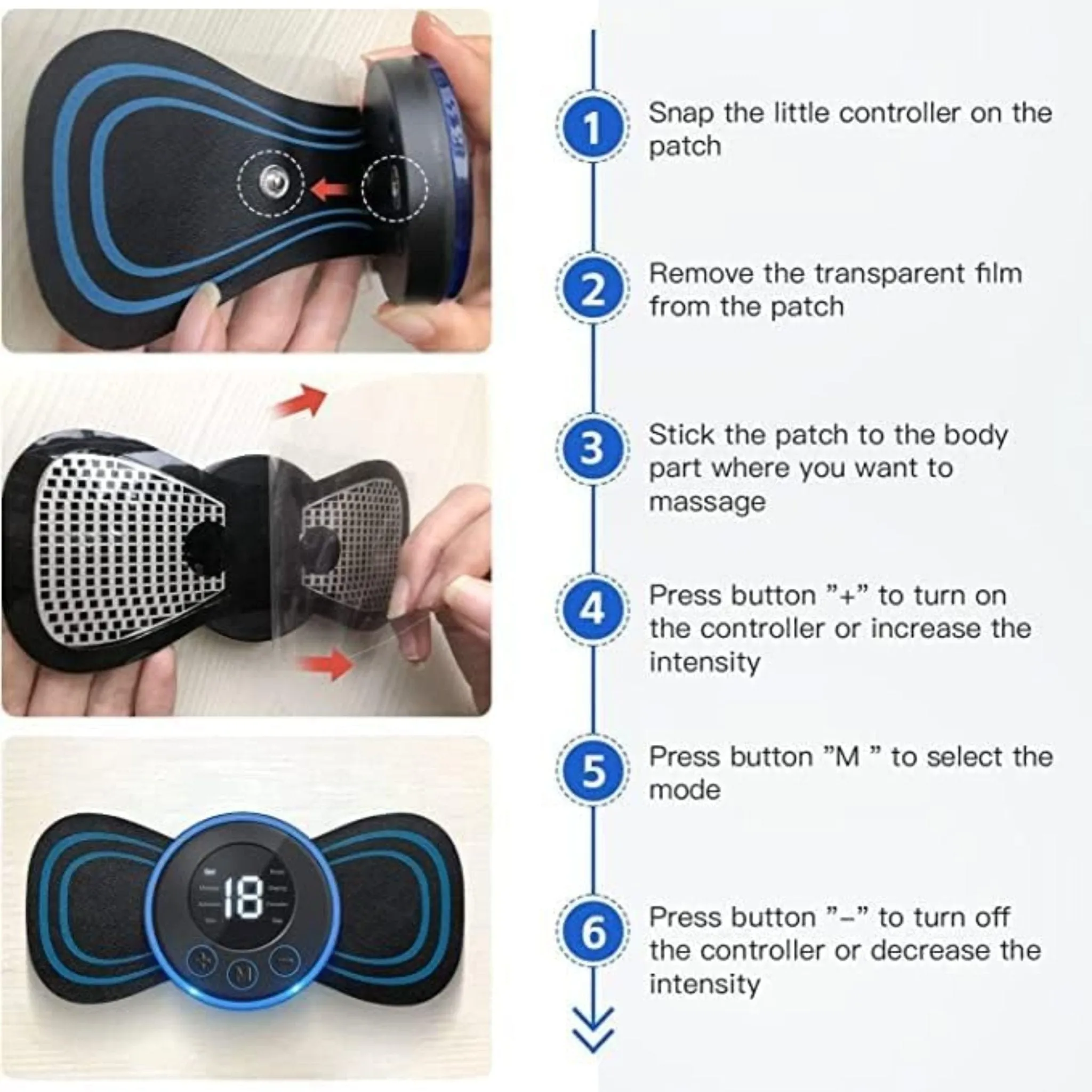 Mini Electric Body Massager-جهاز تدليك الجسم الكهربائي الصغير