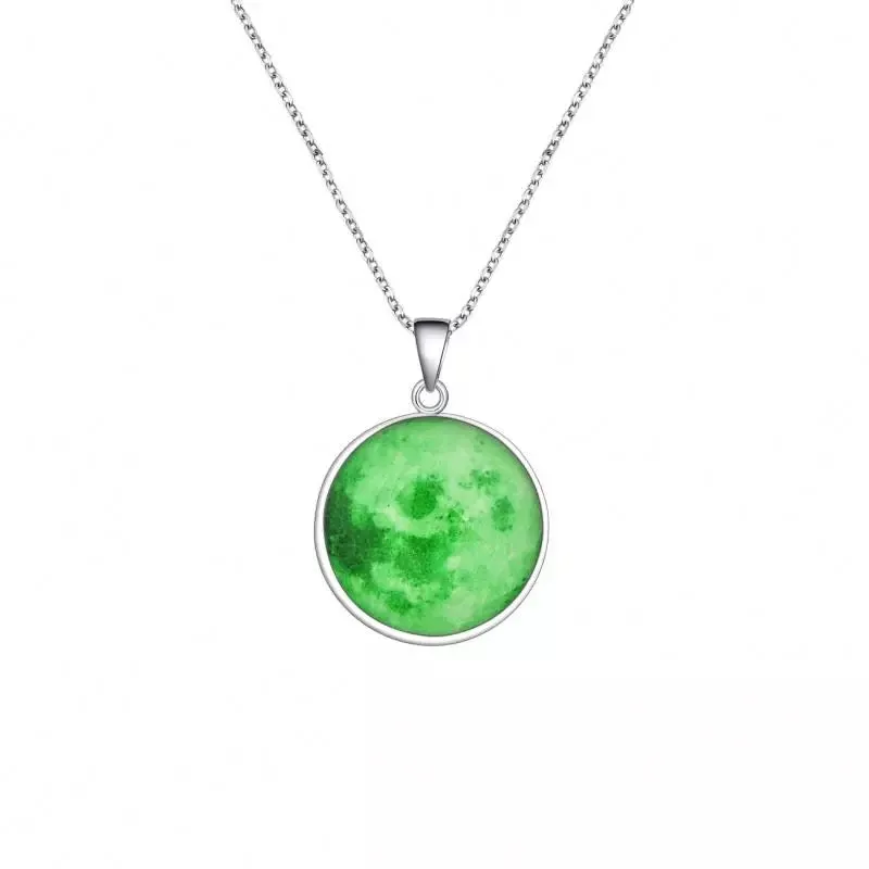 Mini Glow in the Dark Moon Pendant