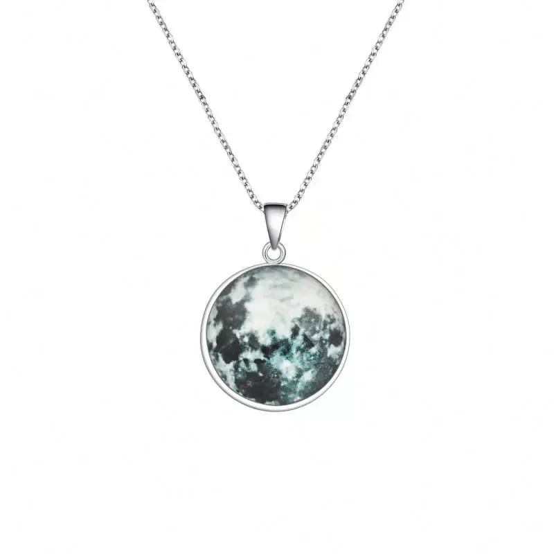 Mini Glow in the Dark Moon Pendant