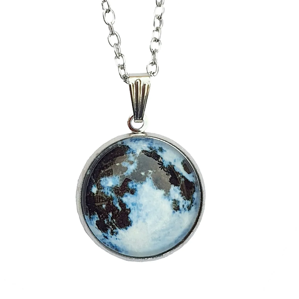 Mini Glow in the Dark Moon Pendant