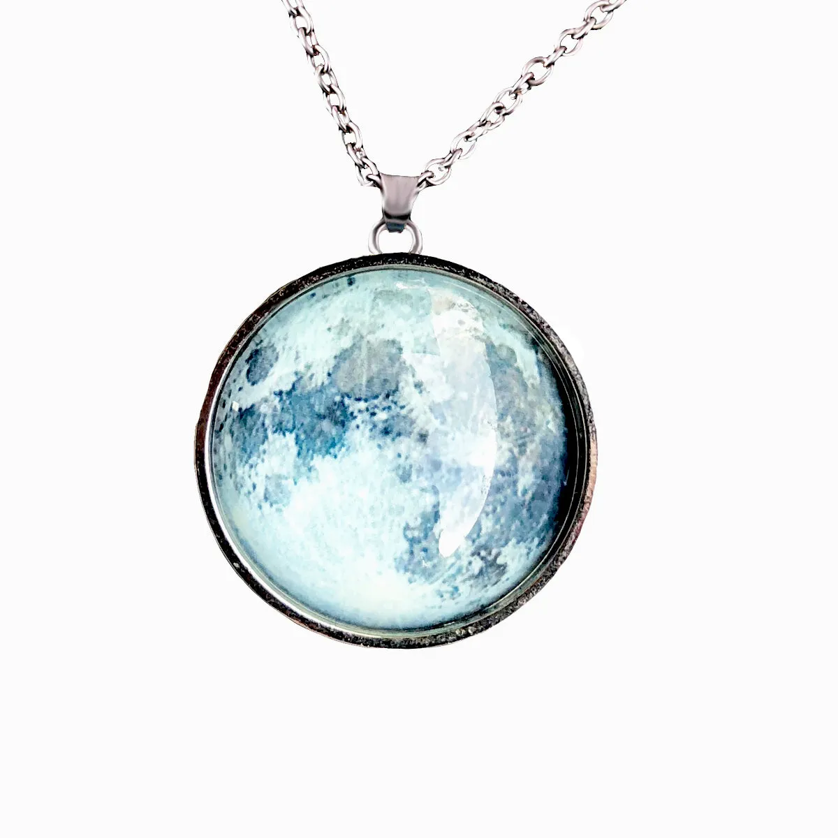 Mini Glow in the Dark Moon Pendant