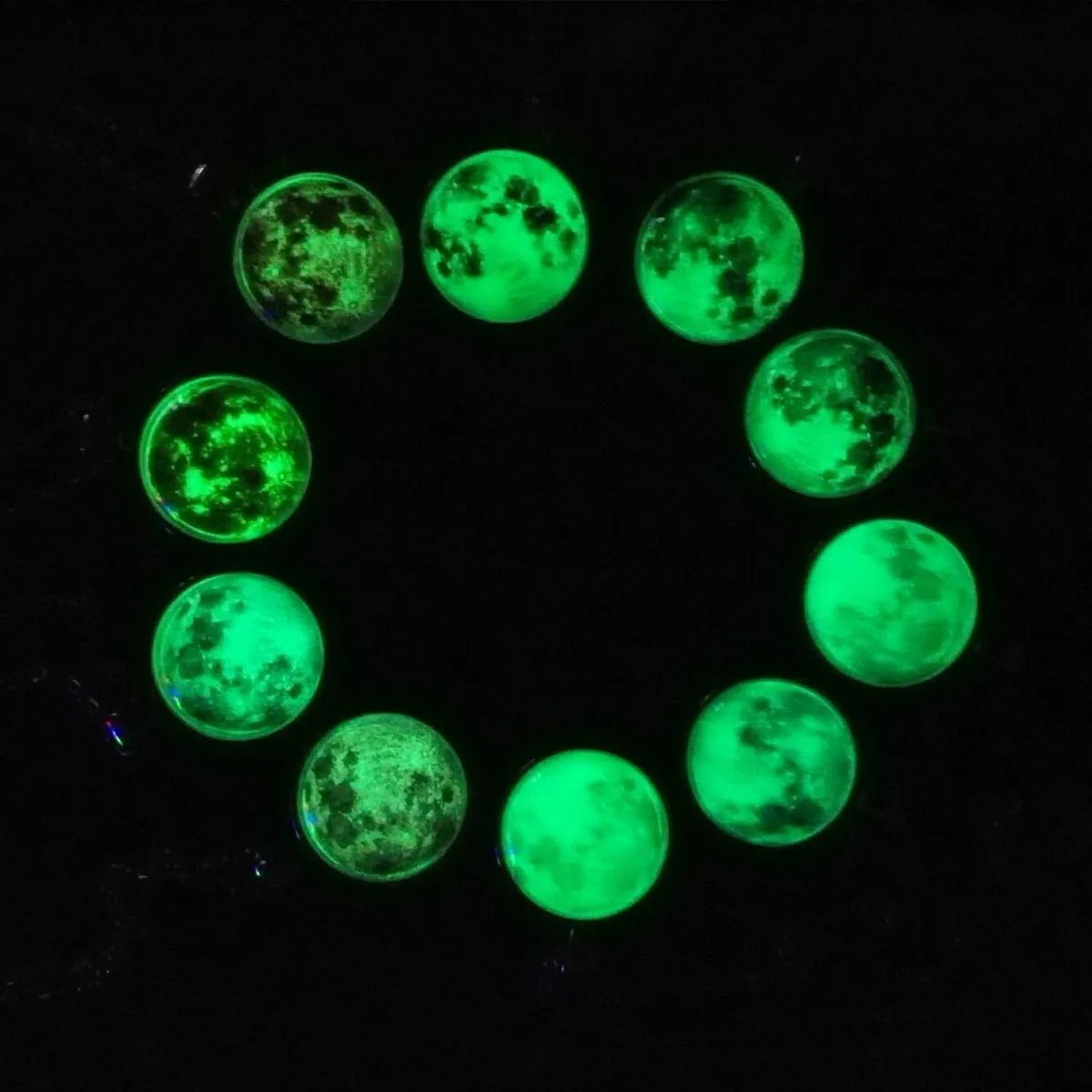 Mini Glow in the Dark Moon Pendant