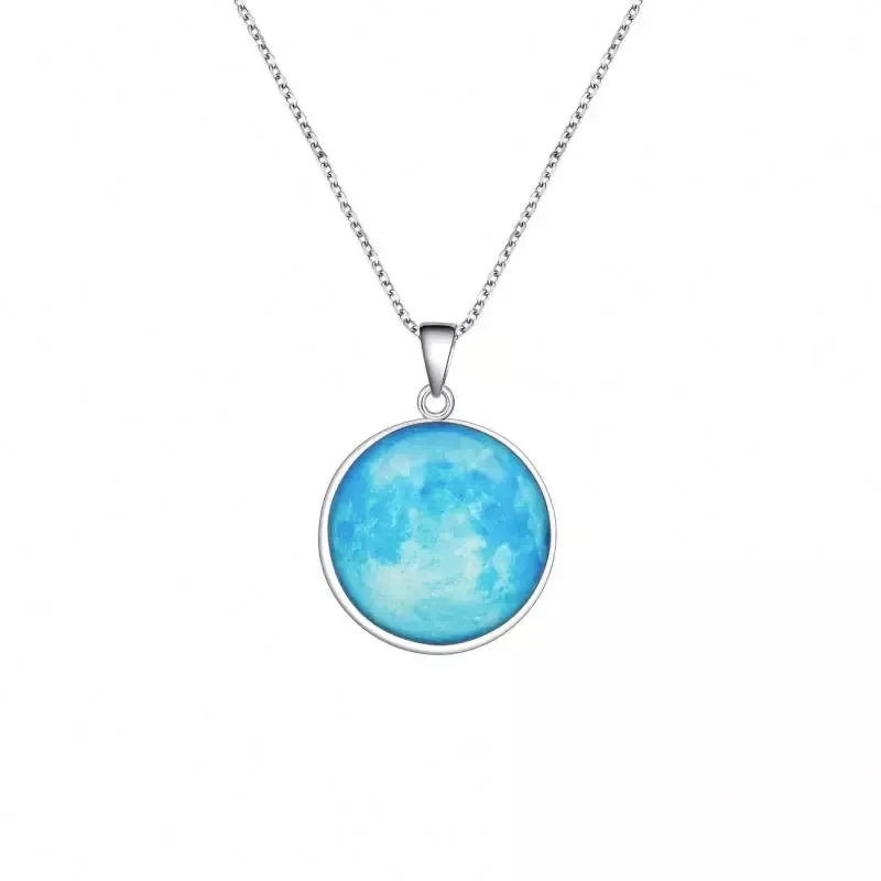 Mini Glow in the Dark Moon Pendant
