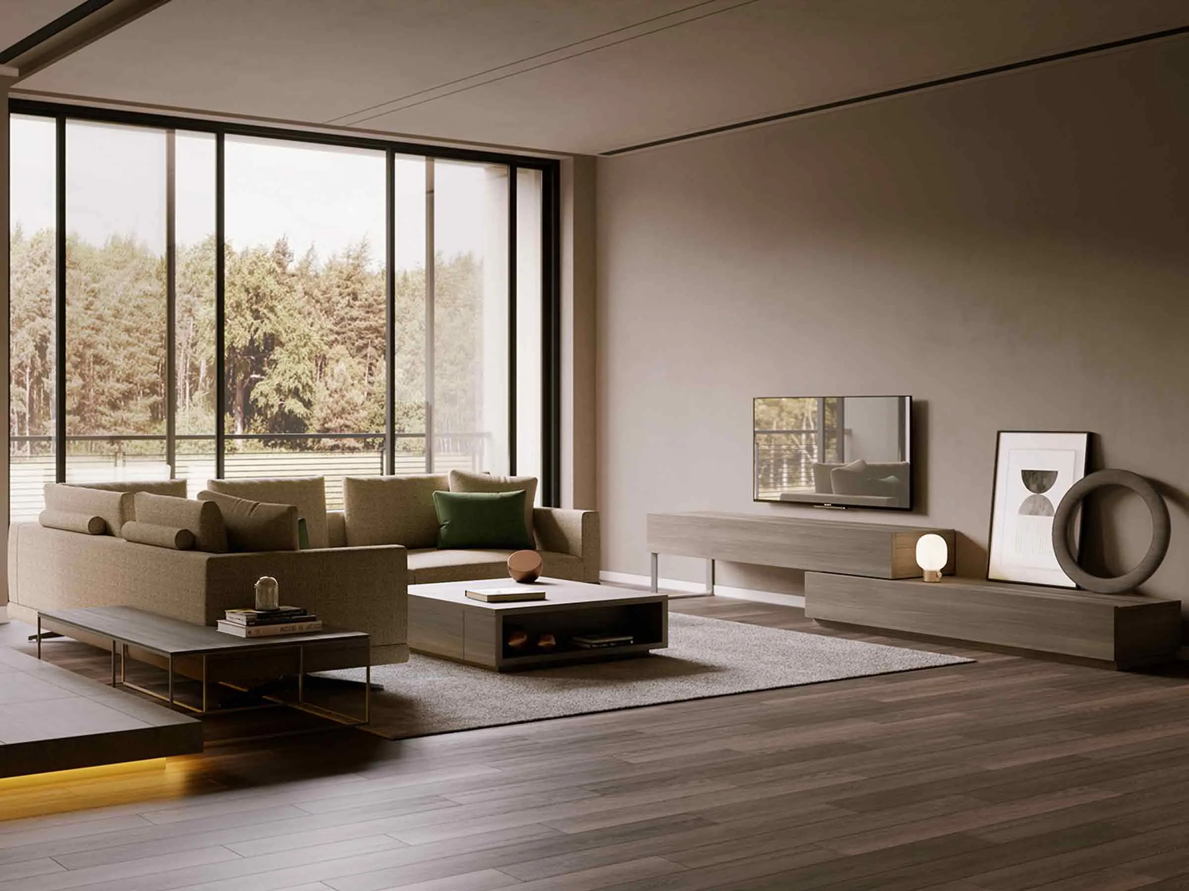 Mix Corner Sofa with Integrated Table