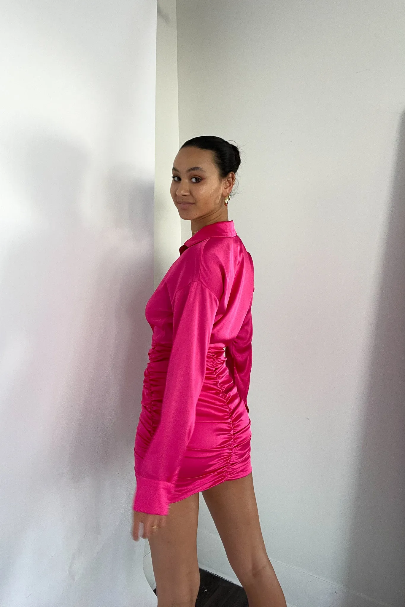 Monica Satin Mini Dress