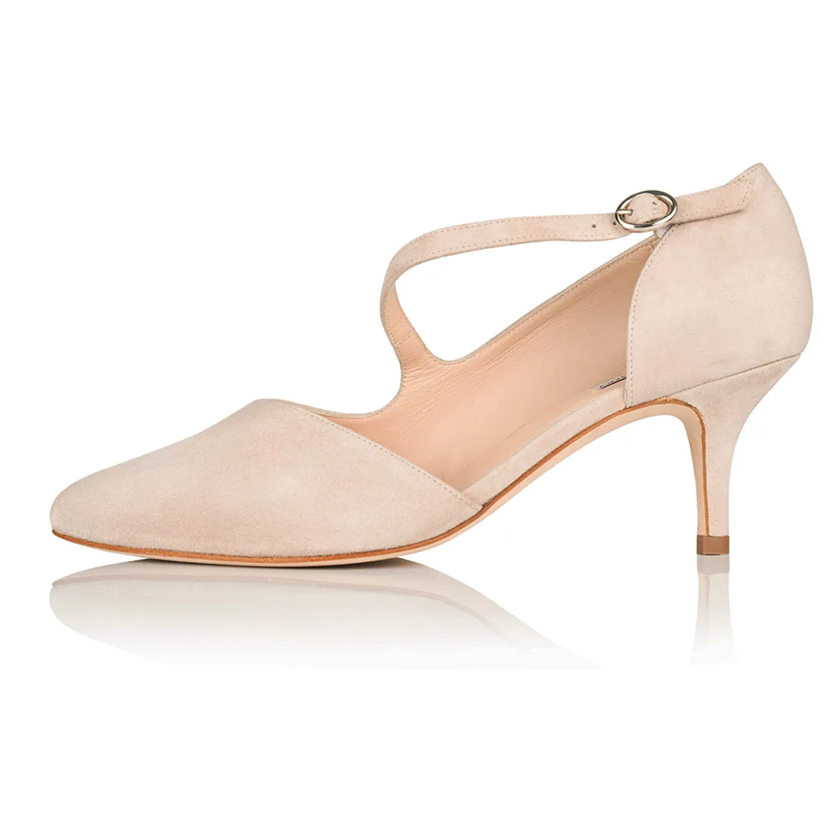 Penelope Extra-Wide Fit Shoes - Sand Suede