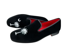 Peter Huber Palmetto Tree Velvet Pump