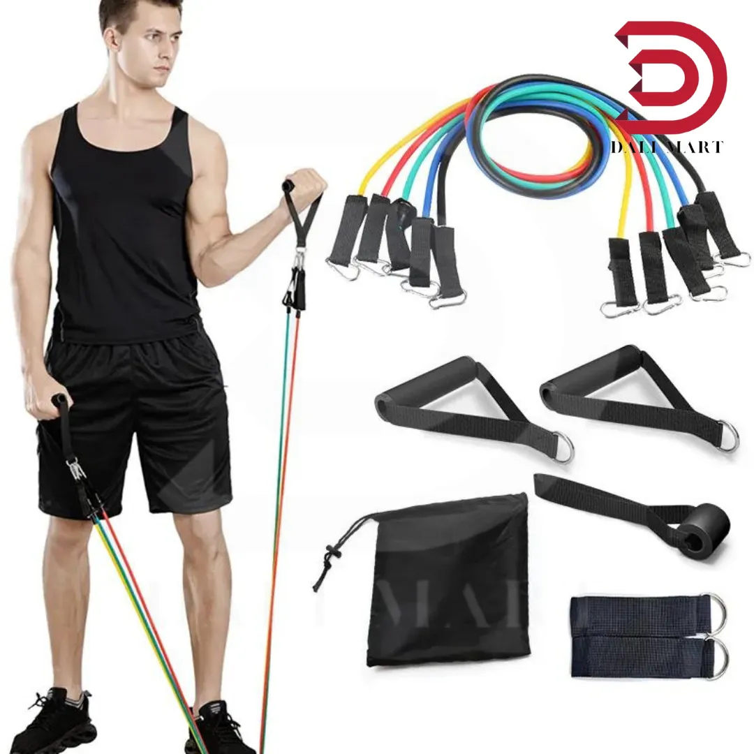 Portable Resistance Bands With Handles, Resistance Tubes