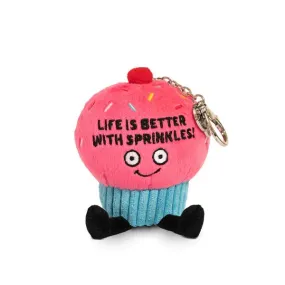Punchkins Bites - Life is Better with Sprinkles Cupcake Plush Clip