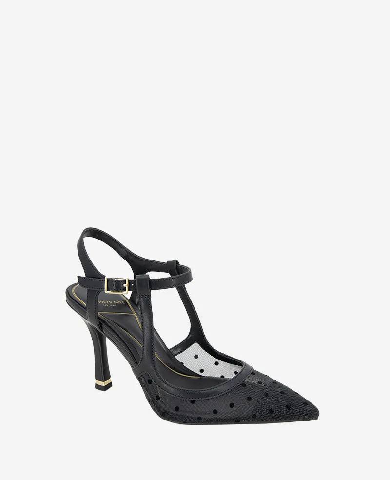 Romi Mesh Ankle Heel Slingback