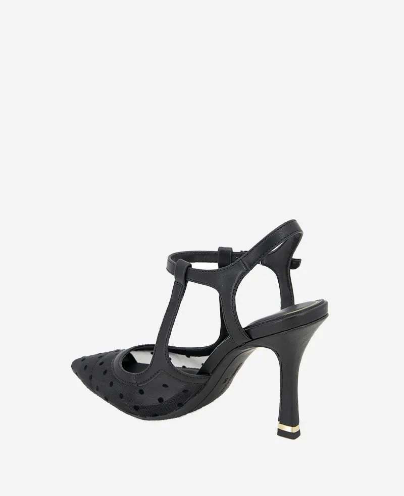 Romi Mesh Ankle Heel Slingback