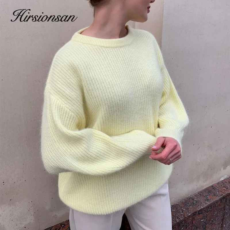 Soft Loose Knitted Cashmere Sweaters