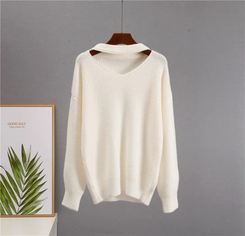 Soft Loose Knitted Cashmere Sweaters