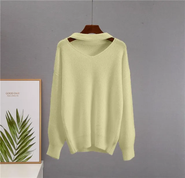Soft Loose Knitted Cashmere Sweaters