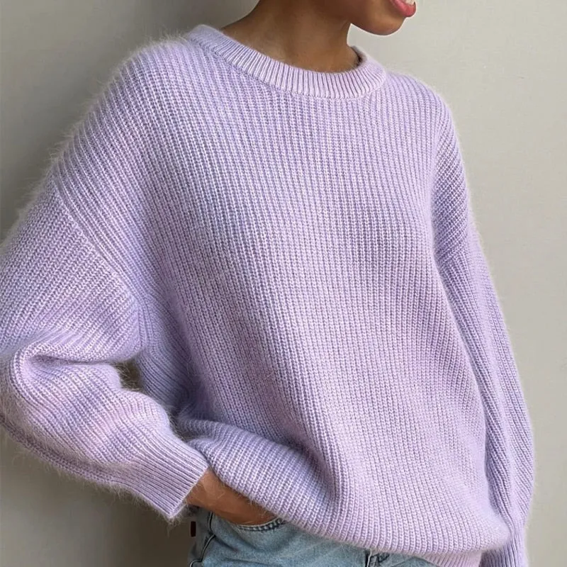 Soft Loose Knitted Cashmere Sweaters