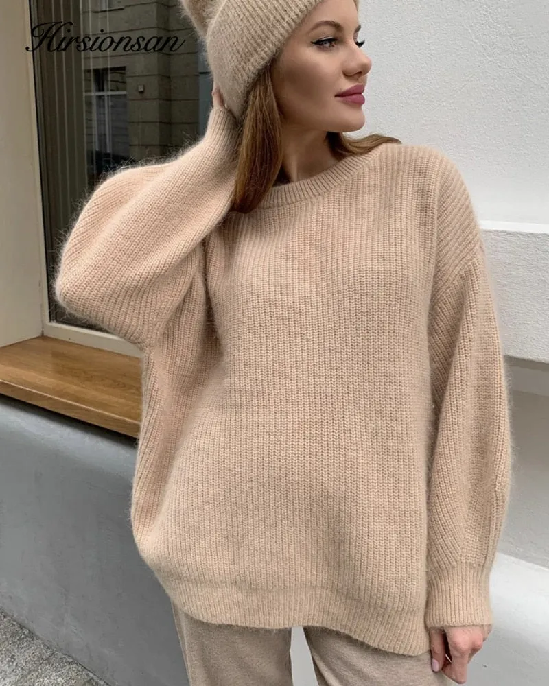 Soft Loose Knitted Cashmere Sweaters